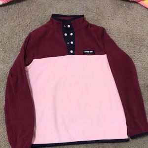 Super cute Lands'end half colored button up fleece